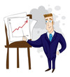 businessman leading a lecture