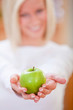 Healthy eating woman