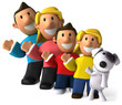 Famille et chien