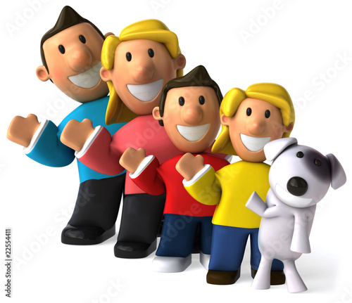 Famille et chien