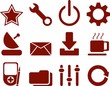 red web icons