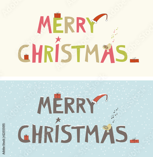Vector: merry christmas merry christmas