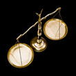 Brass weighing scales
