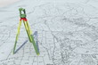 Mappa catastale con teodolite