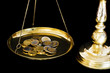 Euros on scales