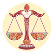 Zodiac signs - Libra (colored)