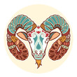 Zodiac signs - Aries (colored)