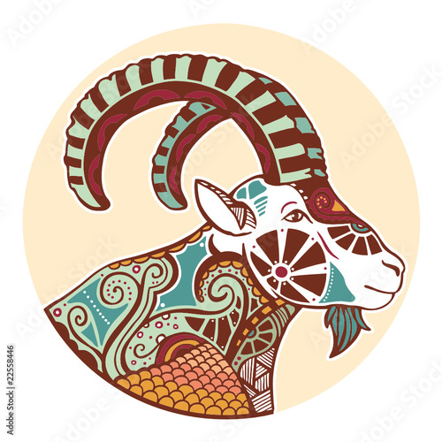 Vector: Zodiac signs - Capricorn (colored) Zodiac signs - Capricorn (colored)