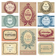 vintage labels set (vector) vintage labels set (vector)
