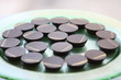 petits fours ronds de chocolat