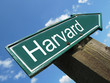 HARVARD road sign HARVARD road sign
