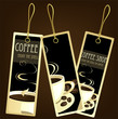 Coffee design gift tags Coffee design gift tags