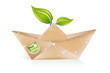 Photo en ligne au meilleur prix Paper origami boat with eco idea