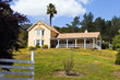 Rural California Home Surrounded by Flowers