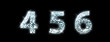 Font made from a disco ball