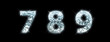 Font made from a disco ball