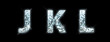 Font made from a disco ball