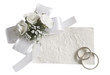 Photo: wedding card with golden rings wedding card with golden rings