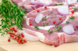 Viande de porc aux baies roses