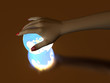 Hand and Luminous globe