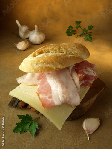 Foto: Bocadillo de bacon Bocadillo de bacon