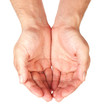 Cupped hands