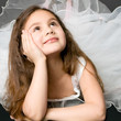 beautiful dreaming girl
