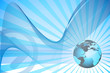 Blue world lines with arrows 04
