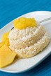 Grießpudding mit Mango