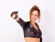 Photo: Girl with a gun Girl with a gun