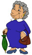Oma, Großmutter, alt, Frau, Alter, Spaziergang