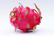 Pink Dragon Fruit On White Background