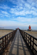 pontile sulla spiaggia