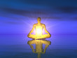 Wasser Meditation - Gold Blau Wasser Meditation - Gold Blau