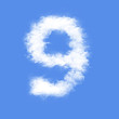 clouds in shape of figure nine clouds in shape of figure nine
