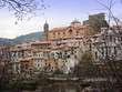 Linares de Mora church and village, Teruel province Spain