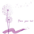 Abstract dandelion in the wind wallpaper