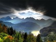Foto: Sonnenuntergang in den Alpen Sonnenuntergang in den Alpen