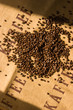 Kaffee coffee auf Leinensack