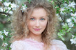 nice blonde with curly hair