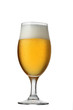 Glass beer isolated on white background. Clipping path included.