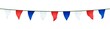 Fanions bleus blancs rouges