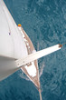 Top view of sailing boat Top view of sailing boat