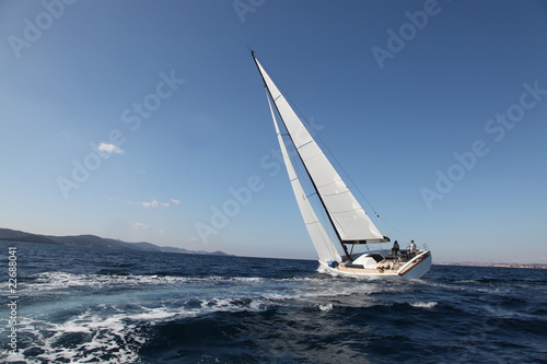 Photo : Sailing on the Adriatic Sea Sailing on the Adriatic Sea