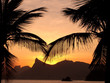 crépuscule sur Rio de Janeiro