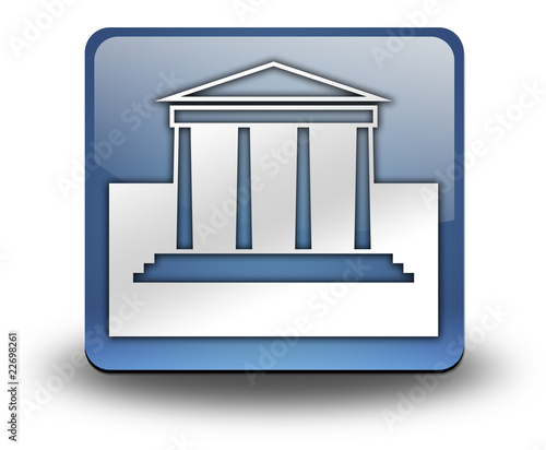 Illustration: 3D Effect Icon "Legal / Court" 3D Effect Icon "Legal / Court"