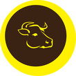 cow head vector illustration