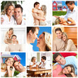 couple in love at home