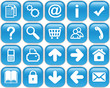 Blue buttons