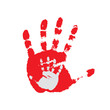 Hand print.Vector illustration Hand print.Vector illustration